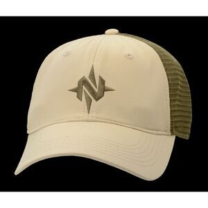 Nomad‎ Nav Logo Low Country Khaki Tan Hunting Trucker Snapback Hat Cap NEW NWT